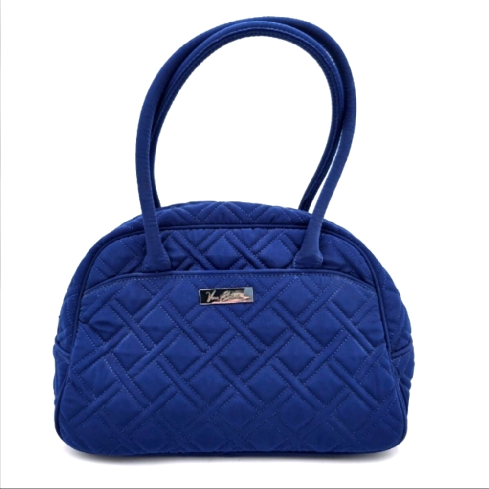 Cobalt Blue Quilted Bowler